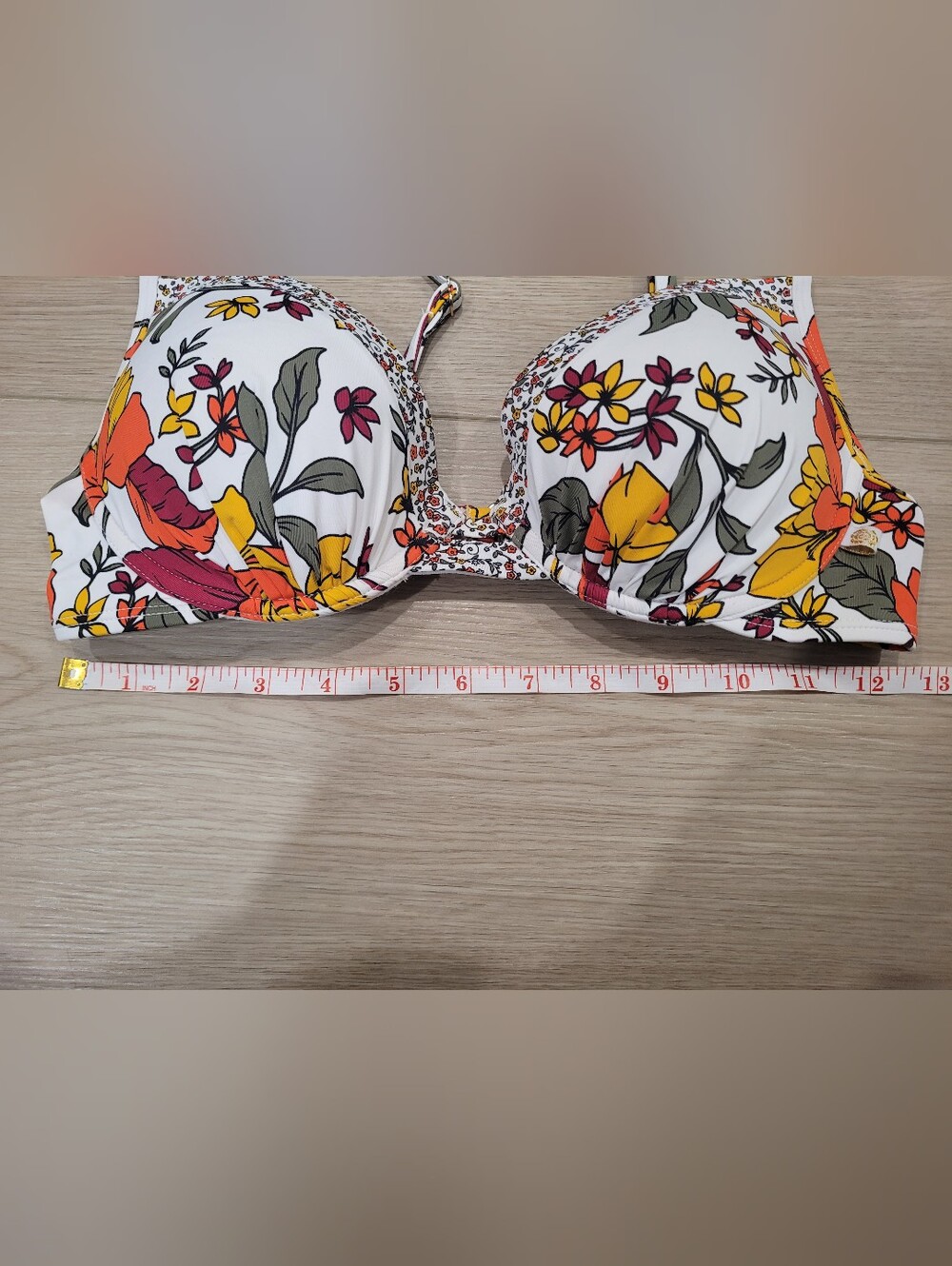 La Vie En Rose Aqua Women S Floral Print 2 Piece Bikini Set - Picture 4 of 8